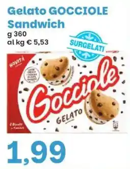 Prix Quality Gelato Gocci ole Sandwich offerta