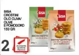 Sisa Siba crostini olio oliva olive e pomodoro offerta