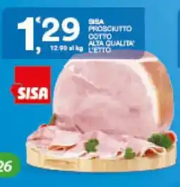 Sisa Sisa prosciutto cotto alta qualità offerta