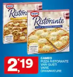 Sisa Cameo pizza ristorante offerta