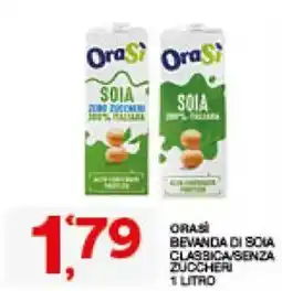 Sisa OraSi bevanda di soia classica senza zuccheri offerta