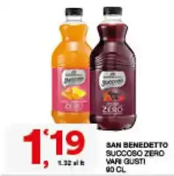 Sisa San Benedetto Succoso Zero offerta