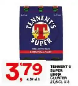 Sisa Tennent's Super Birra Cluster offerta