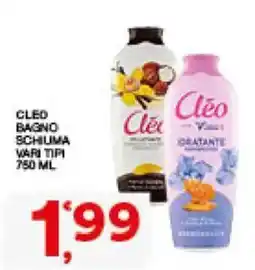 Sisa Cleo bagno schiuma vari tipi offerta