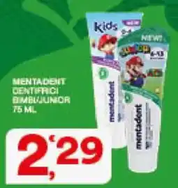 Sisa Mentadent dentifrici bambi junior offerta