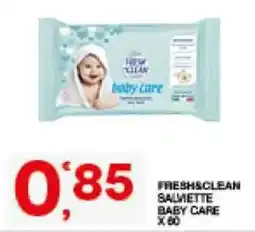 Sisa Fresh&clean salviette baby care offerta