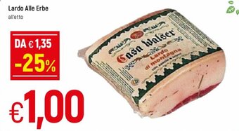 Famila Lardo Alle Erbe offerta