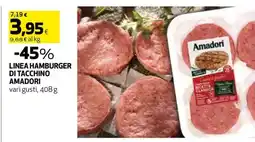 Coop LINEA HAMBURGER DI TACCHINO AMADORI offerta