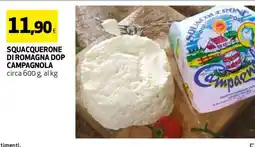 Coop SQUACQUERONE DI ROMAGNA DOP CAMPAGNOLA offerta