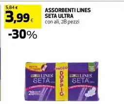 Coop Assorbenti Lines Seta Ultra offerta