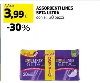 Coop Assorbenti Lines Seta Ultra offerta