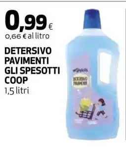 Coop DETERSIVO PAVIMENTI GLI SPESOTTI COOP offerta