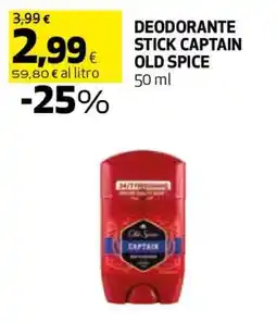Coop DEODORANTE STICK CAPTAIN OLD SPICE offerta