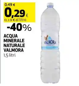Coop Acqua Minerale Naturale Valmora offerta