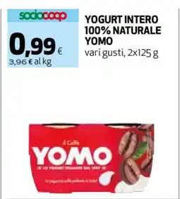Coop YOGURT INTERO 100% NATURALE YOMO offerta