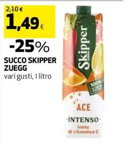 Coop Succo Skipper Zuegg offerta
