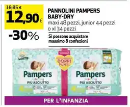 Coop Pannolini Pampers Baby Dry offerta
