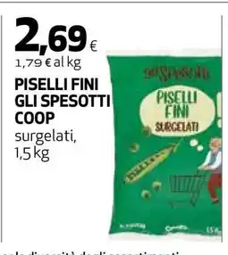 Coop PISELLI FINI GLI SPESOTTI COOP offerta