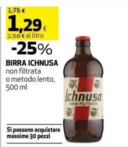 Coop BIRRA ICHNUSA offerta