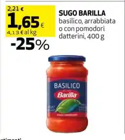 Coop Sugo Barilla offerta