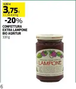 Coop CONFETTURA EXTRA LAMPONE BIO AGRITUR offerta