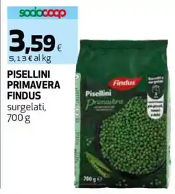 Coop Pisellini Primavera Findus offerta
