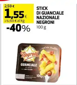 Coop STICK DI GUANCIALE NAZIONALE NEGRONI offerta