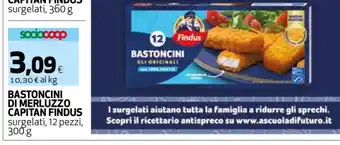 Coop Bastoncini di Merluzzo Capitan Findus offerta