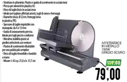 SpesAmica Affettatrice in metallo Kooper offerta