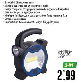 SpesAmica Lanterna COB/LED offerta