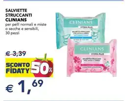 Esselunga Salviette Struccanti Clinians offerta