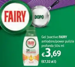 Futura Supermercati Gel 3xactive Fairy antiodore/power pulizia profonda offerta