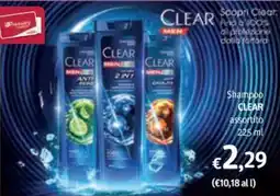 Futura Supermercati Clear Shampoo assortito offerta