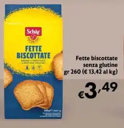 Eurospesa Fette biscottate senza glutine Schär offerta