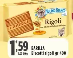 Rossotono Carrefour Mulino Bianco Barills Biscotti Rigoli offerta