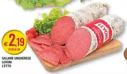 Palmarket Salame ungherese Levoni offerta