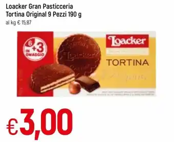 Famila Loacker Gran Pasticceria Tortina Original 9 Pezzi 190g offerta