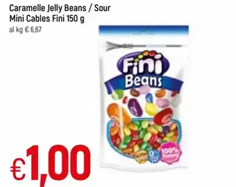 Famila Fini Caramelle Jelly Beans / Sour Mini Cables 150g offerta