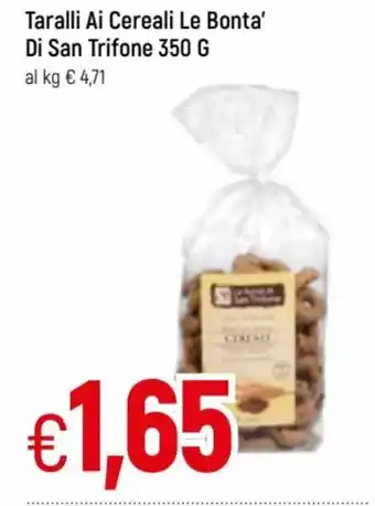 Taralli Ai Cereali Le Bonta' Di San Trifone 350g