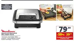 Comet Moulinex Griglia Elettrica Inizio Grill Adjust G1272D offerta