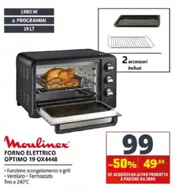 Comet Moulinex forno elettrico optimo 19 offerta