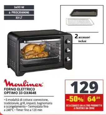 Moulinex forno elettrico optimo 33