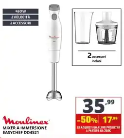 Comet Moulinex mixer a immersione easychef dd4521 offerta