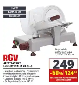 Comet Affettatrice Luxury Italia 20 GL-R offerta