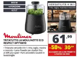 Comet Moulinex Tritatutto La Moulinette Eco Respect DP710810 offerta
