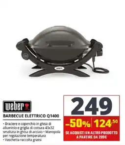 Comet Weber barbecue elettrico Q1400 offerta