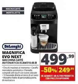 Comet DeLonghi Magnifica Evo Next Macchina Caffè Automatica offerta