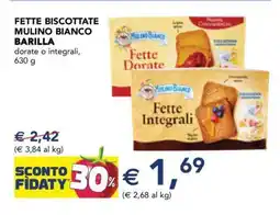 Esselunga Fette Biscottate Mulino Bianco Barilla offerta