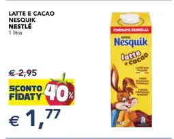 Esselunga LATTE E CACAO NESQUIK NESTLE' offerta