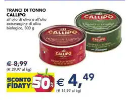 Esselunga TRANCI DI TONNO CALLIPO offerta